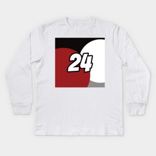 Zhou Guanyu Coloured Circles - Driver Number Kids Long Sleeve T-Shirt